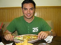 USA - Santa Rosa NM - Johari with Comet II Restaurant Mexican Meal (21 Apr 2009)